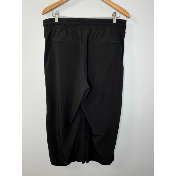Athleta Avenue Wide Leg Crop Pant Black Sz 12P Lightweight Commute - Picture 5 of 13